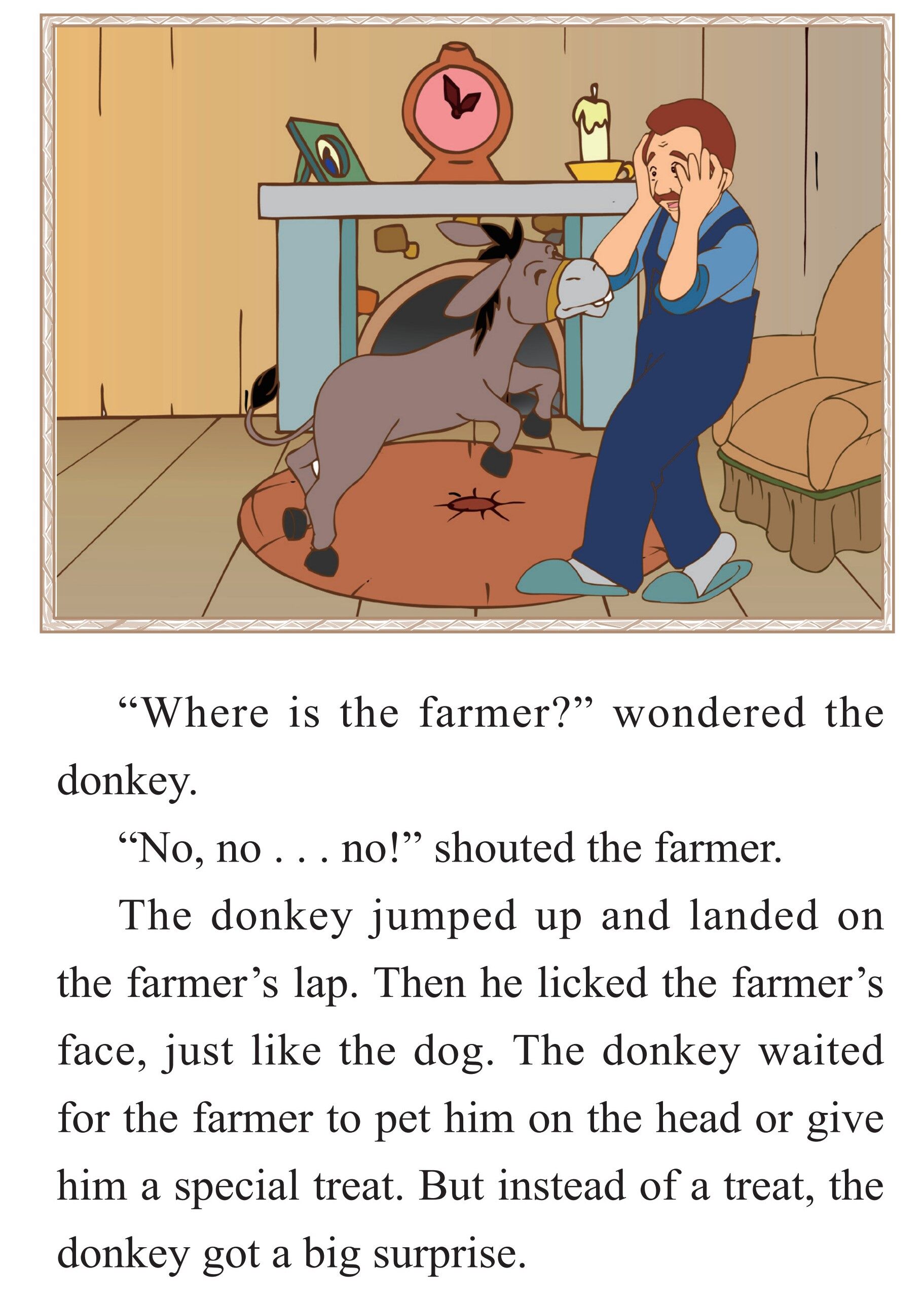 The Donkey and the Lapdog绘本故事第5页