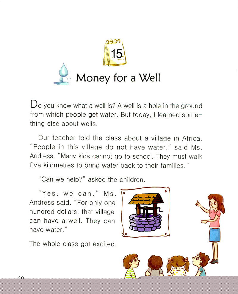 Money for a Well绘本故事第2页
