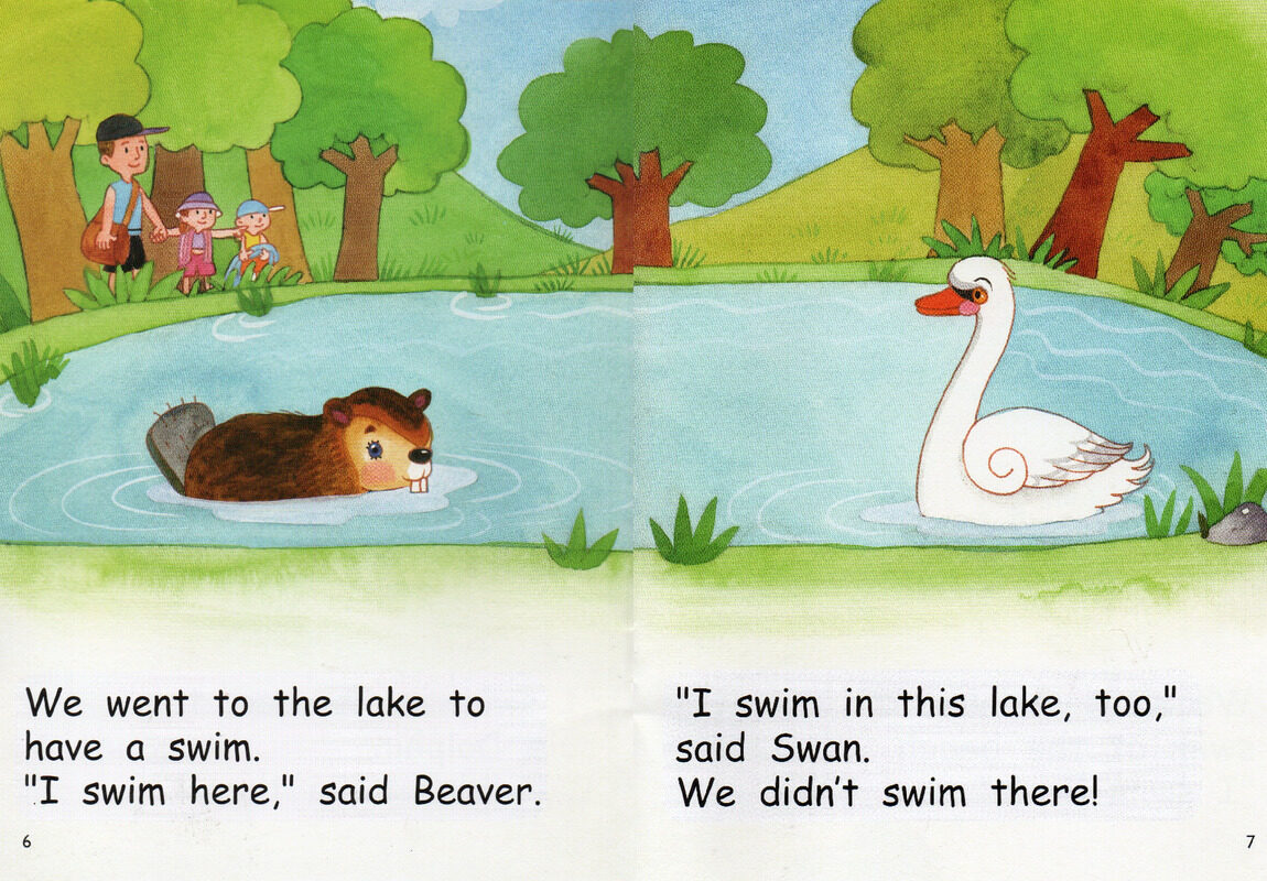 time for a swim绘本故事第5页