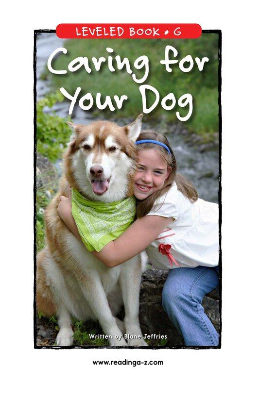 Caring for Your Dog绘本故事第2页