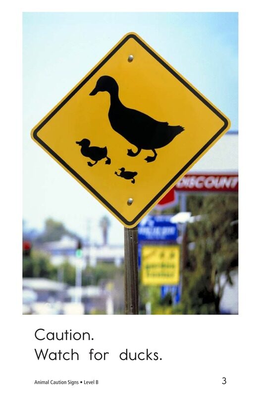 Animal Caution Signs绘本故事第3页