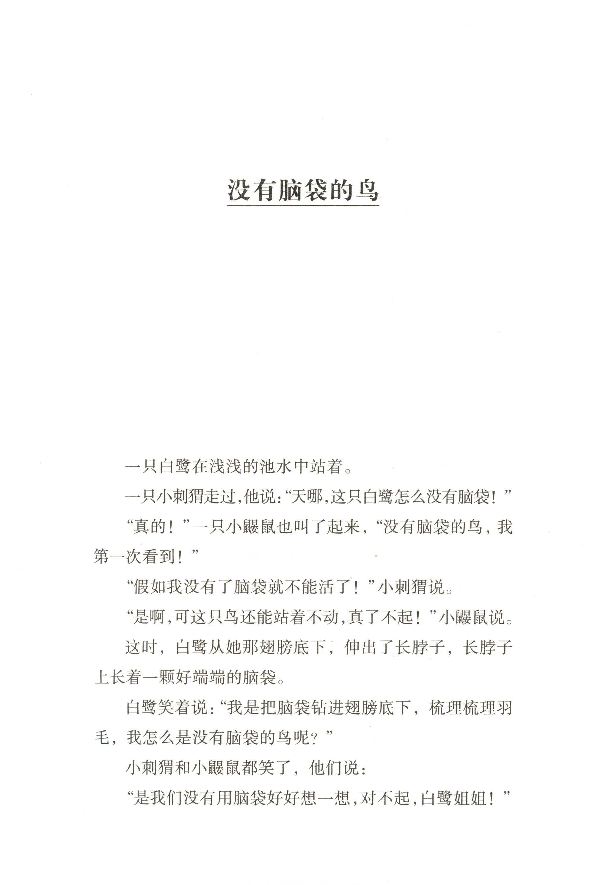 没有脑袋的鸟绘本故事第1页