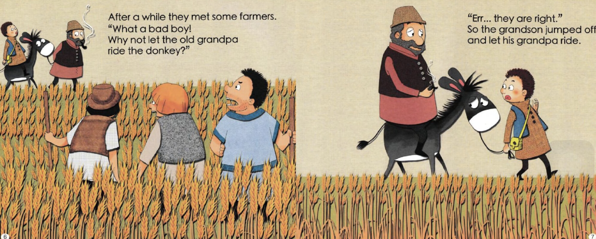 Grandpa,Grandson and Donkey绘本故事第5页