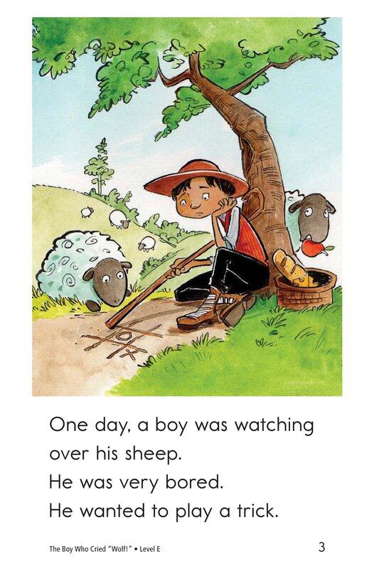 The Boy Who Cried Wolf!绘本故事第3页