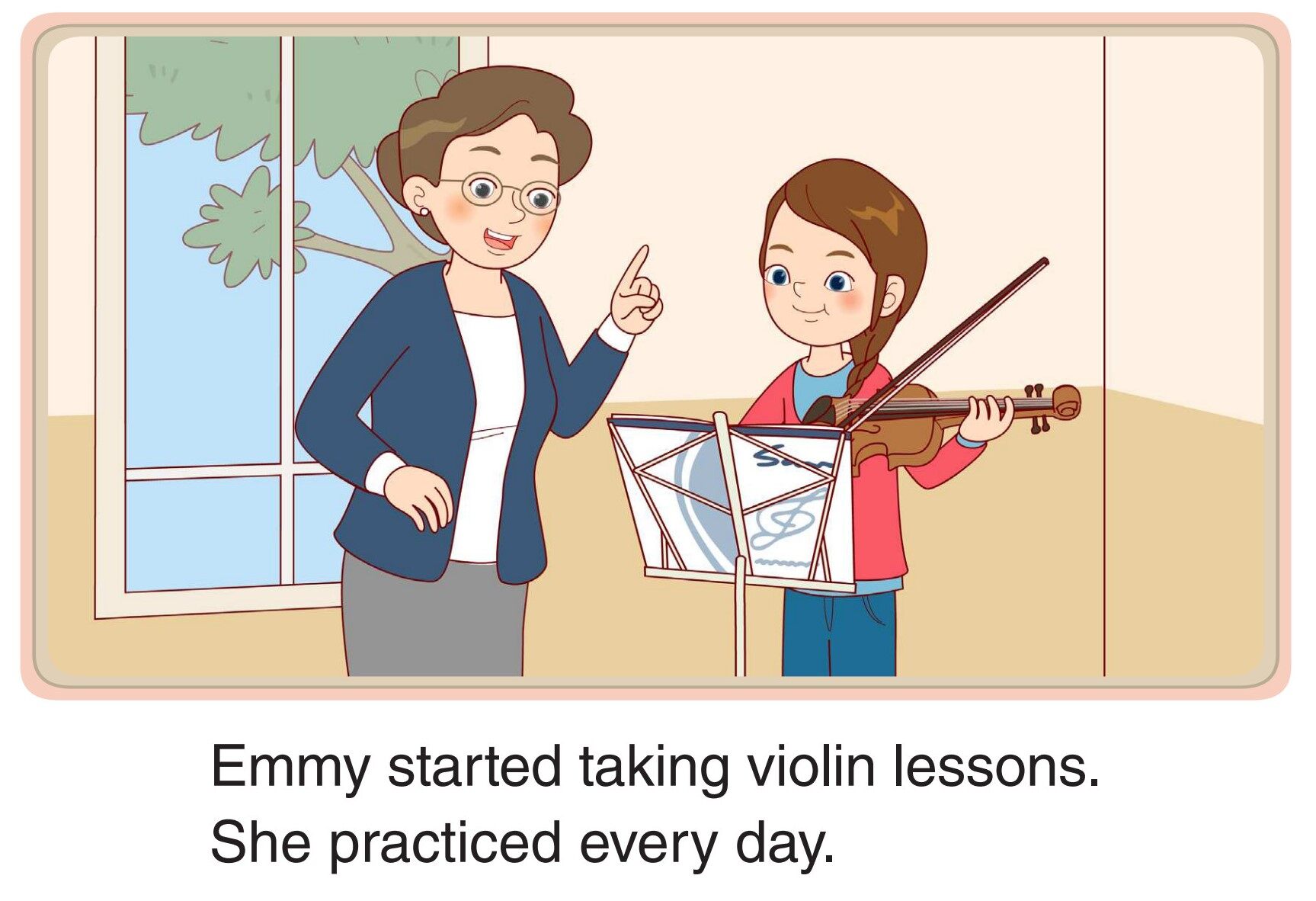 Music Lessons绘本故事第2页