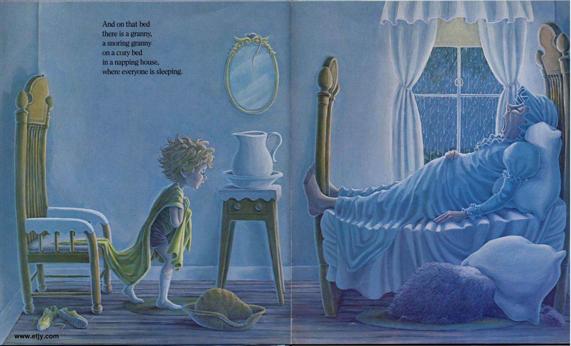 The Napping House绘本故事第5页