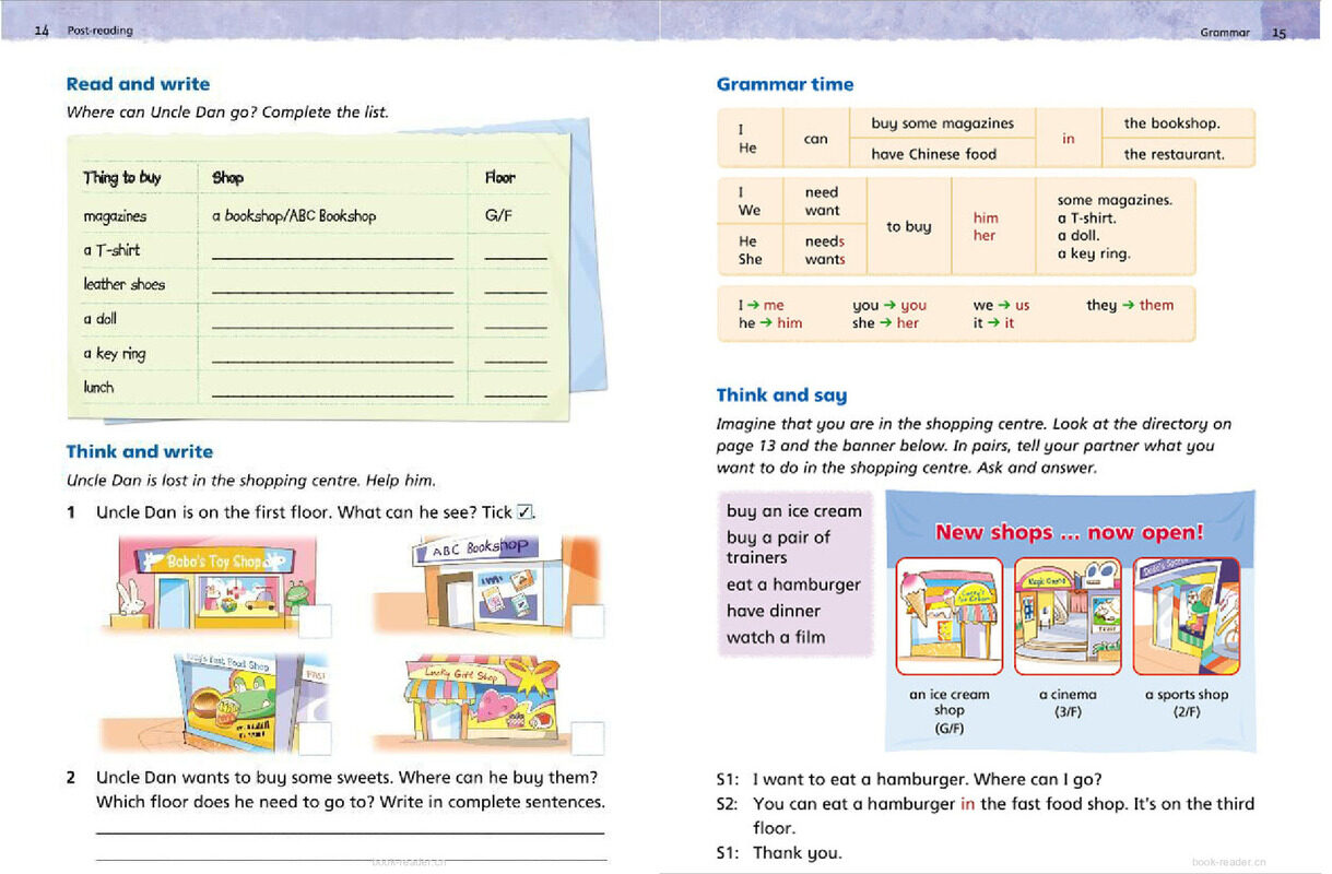 3A Unit 2 Let's go shopping绘本故事第4页