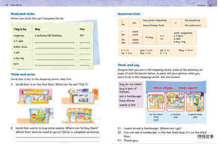 3A Unit 2 Let's go shopping绘本故事第4页