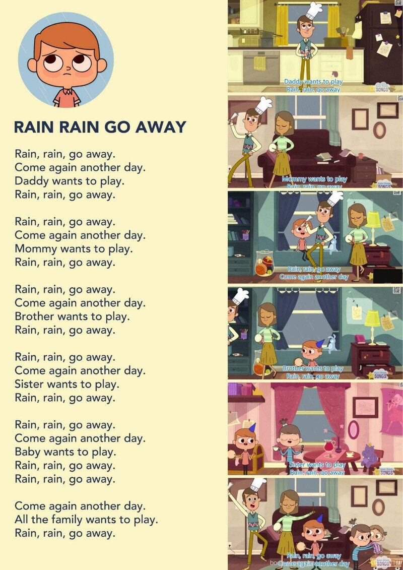 Rain Rain Go Away绘本故事第2页