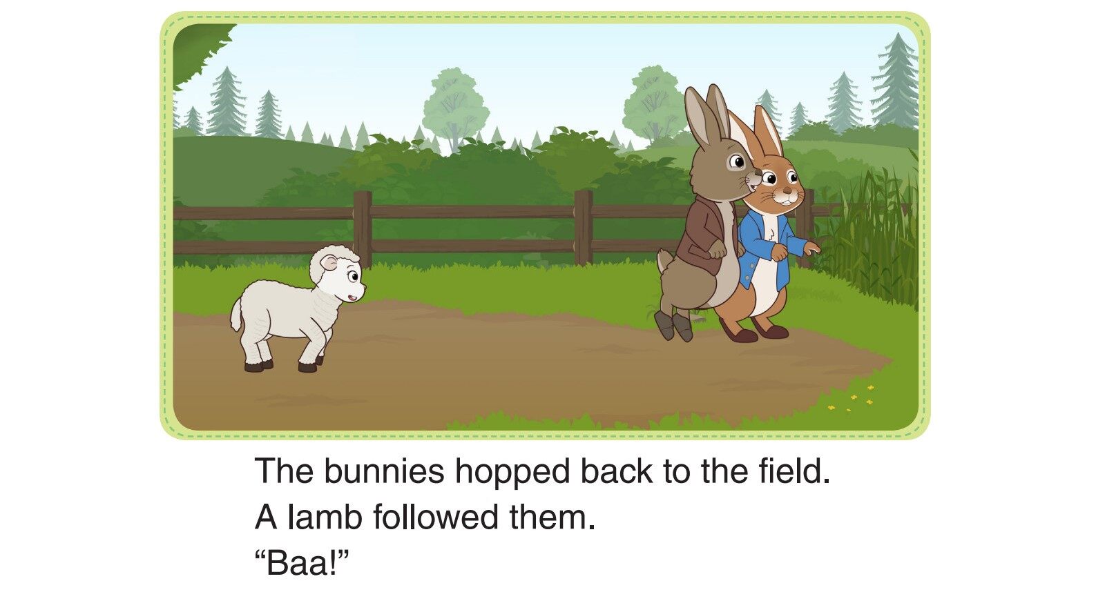 Peter and Benjamin Play Tag 2_Fox!绘本故事第3页