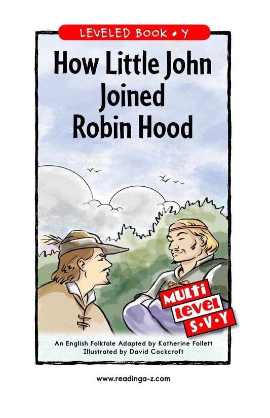 How Little John Joined Robin Hood绘本故事第2页