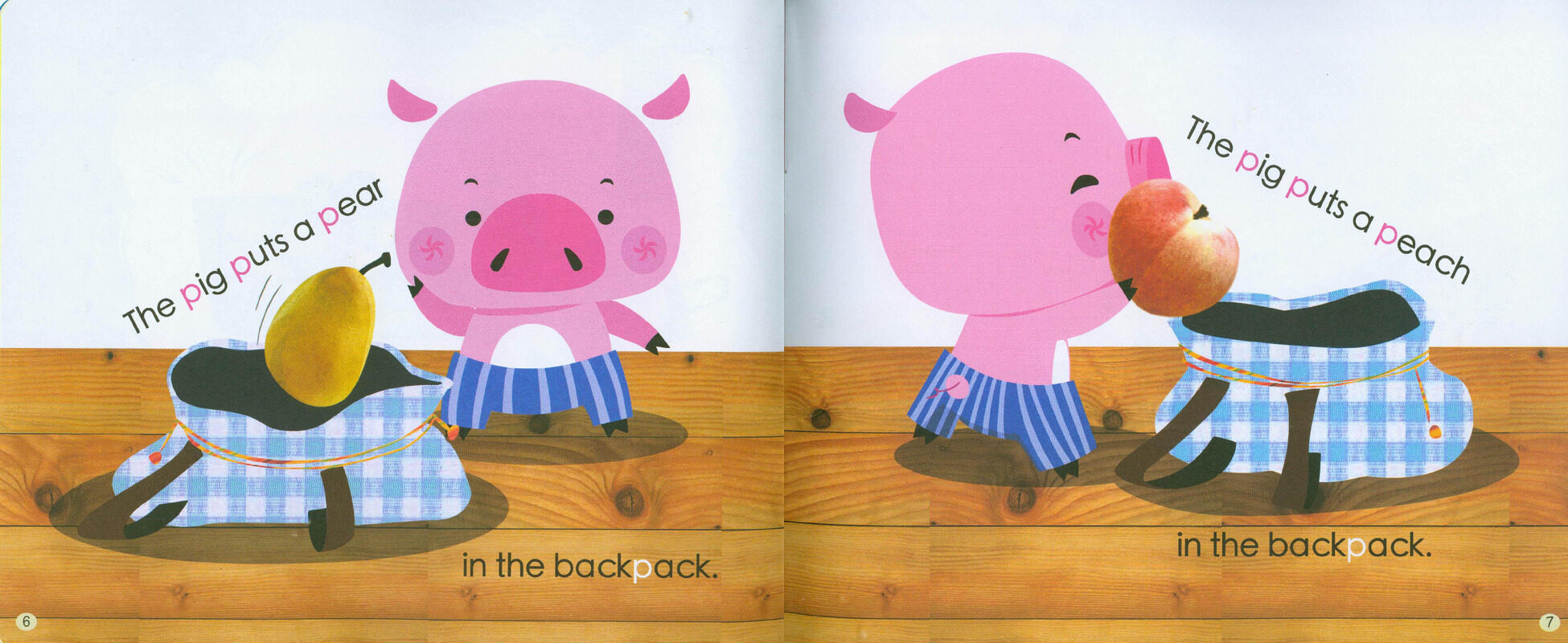 P The Pig's Backpack绘本故事第5页