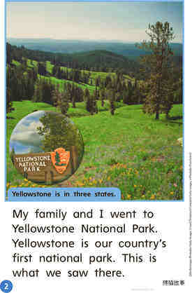 GK Beyond U08W2 My Trip Yellowstone绘本故事第3页