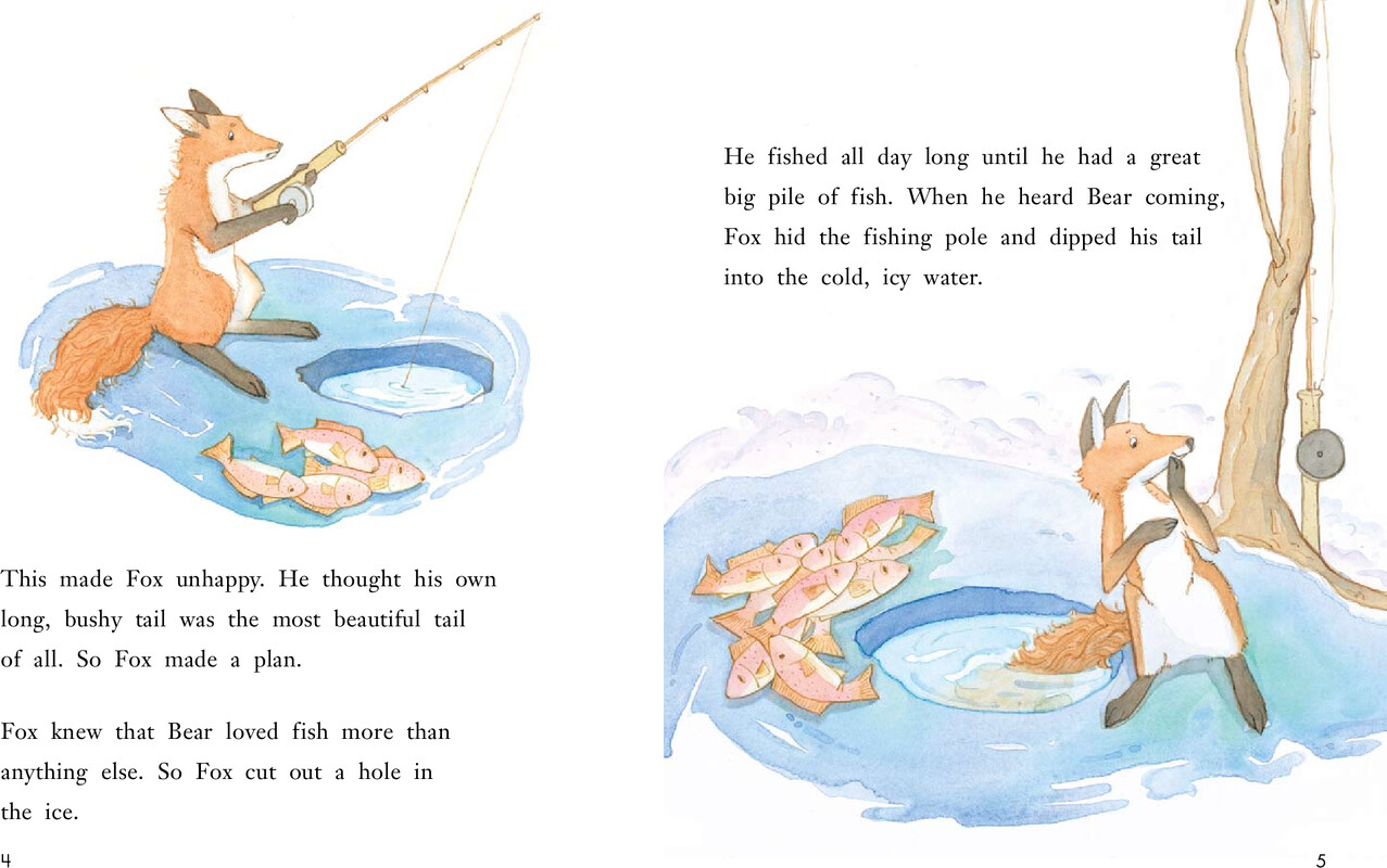 How Bear Lost His Tail绘本故事第4页