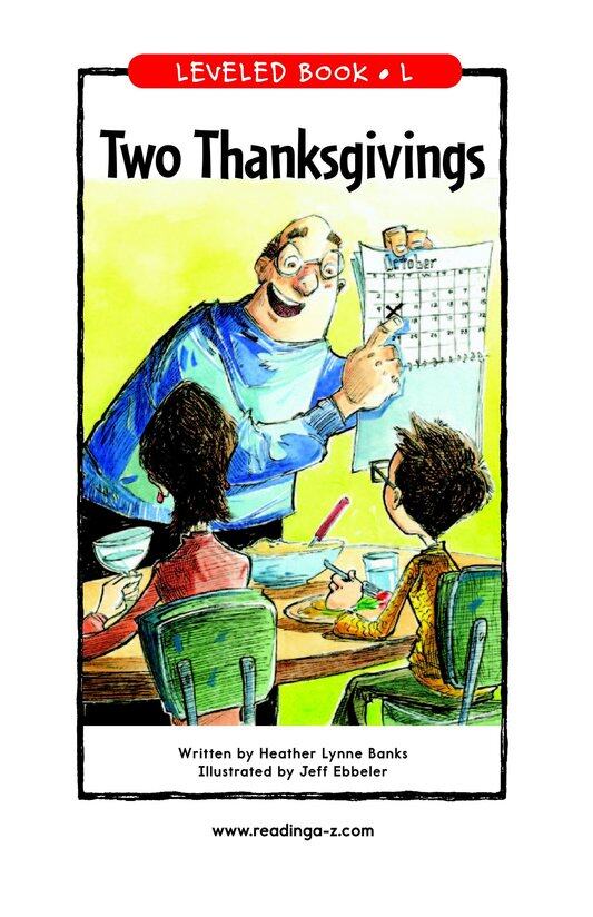 Two Thanksgivings绘本故事第2页