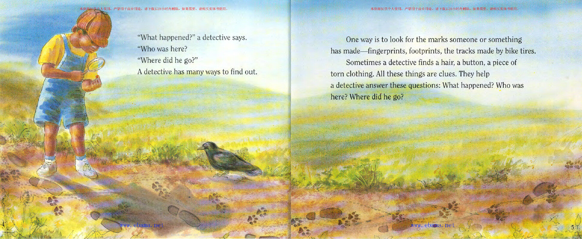 Big Tracks,Little Tracks绘本故事第3页