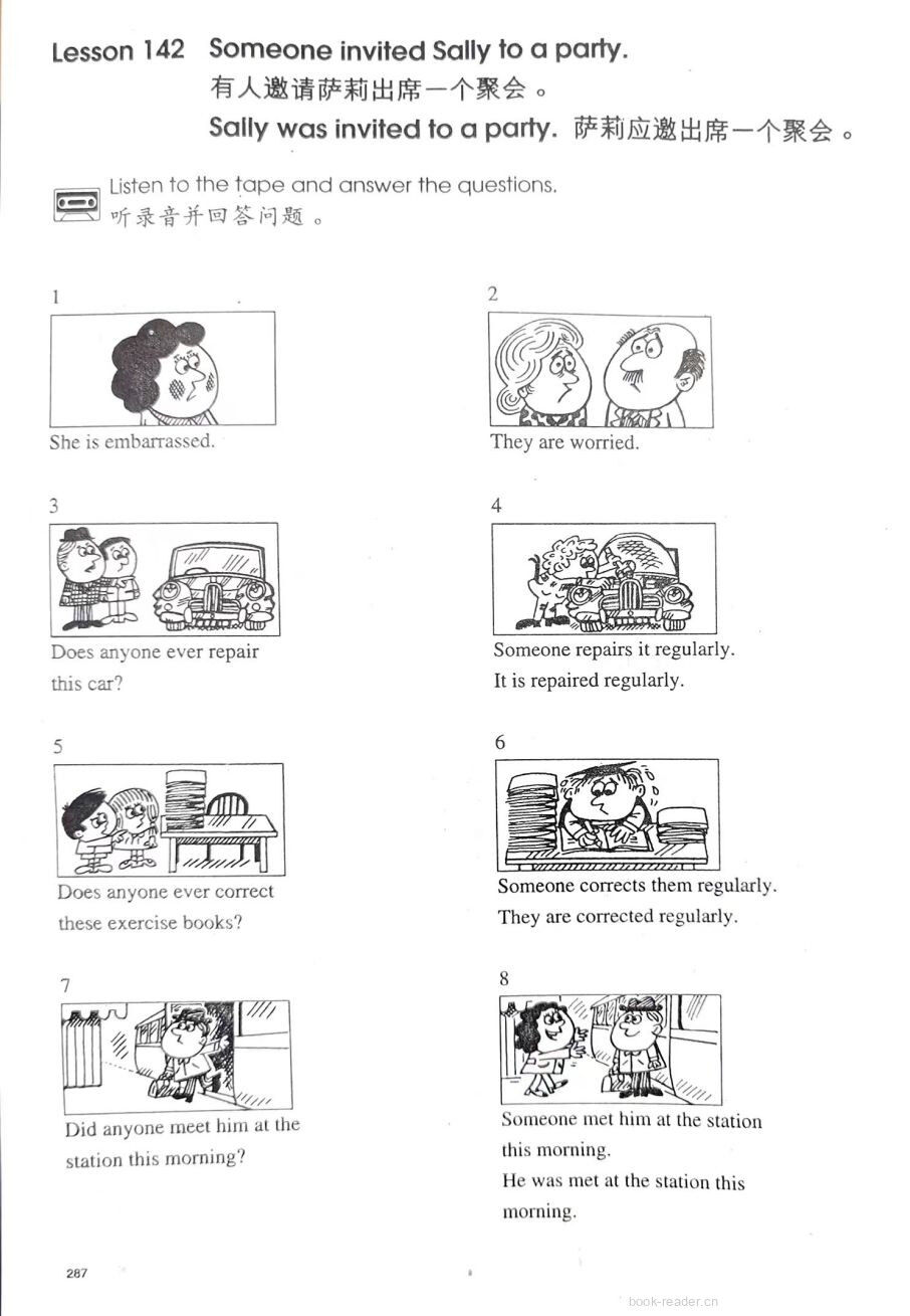 1-142 Someone invited Sally to a party.绘本故事第2页