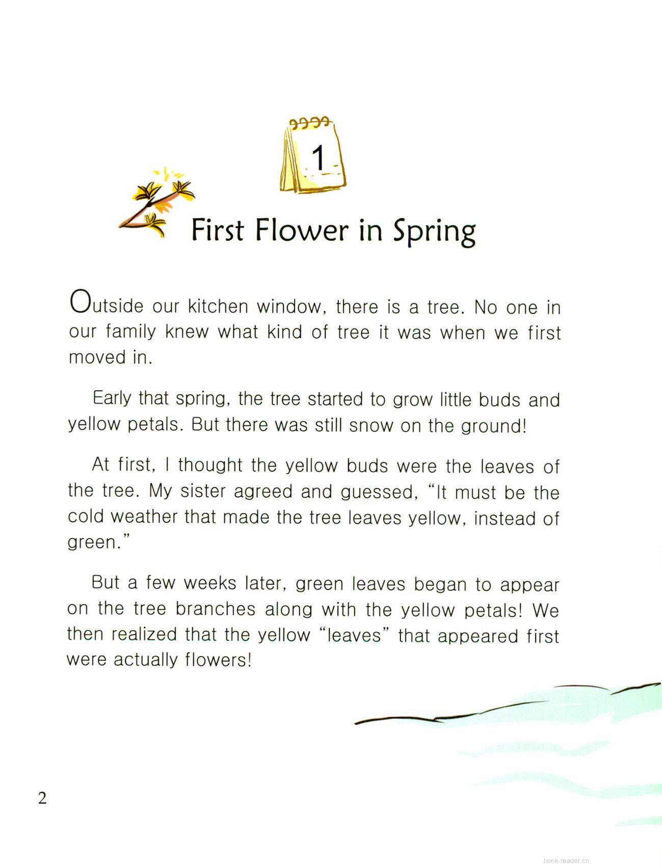 First Flower in Spring绘本故事第3页