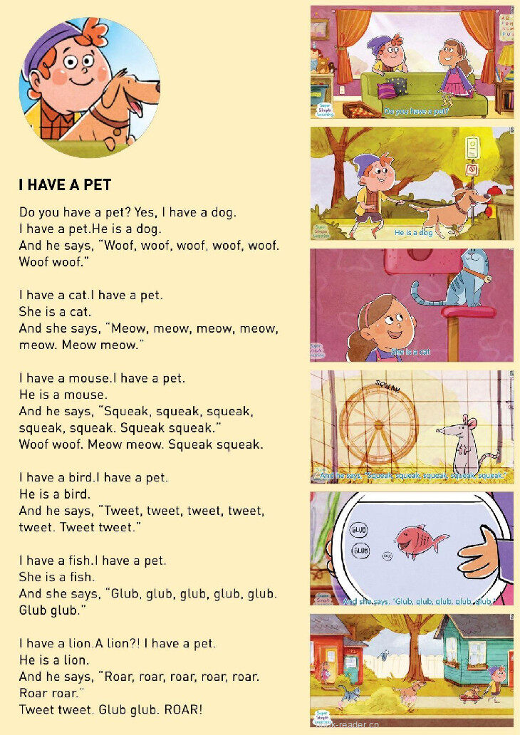 I Have A Pet绘本故事第2页