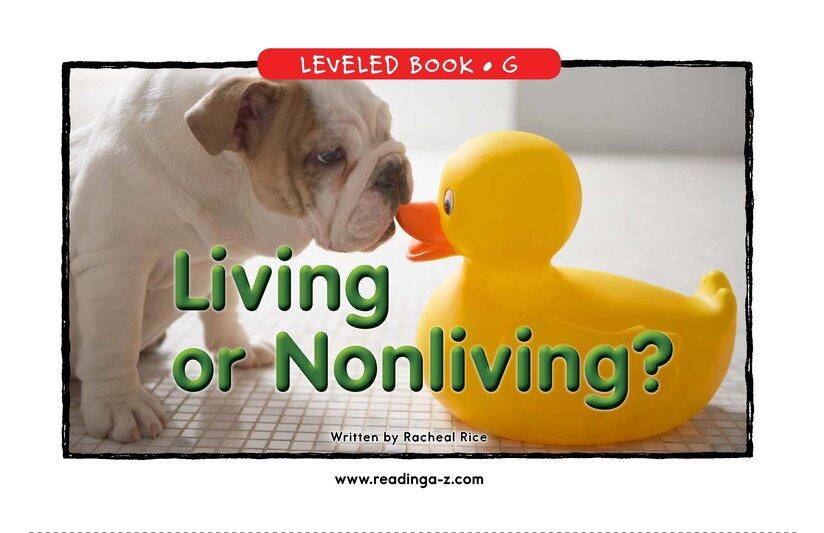 Living Or Nonliving绘本故事第2页