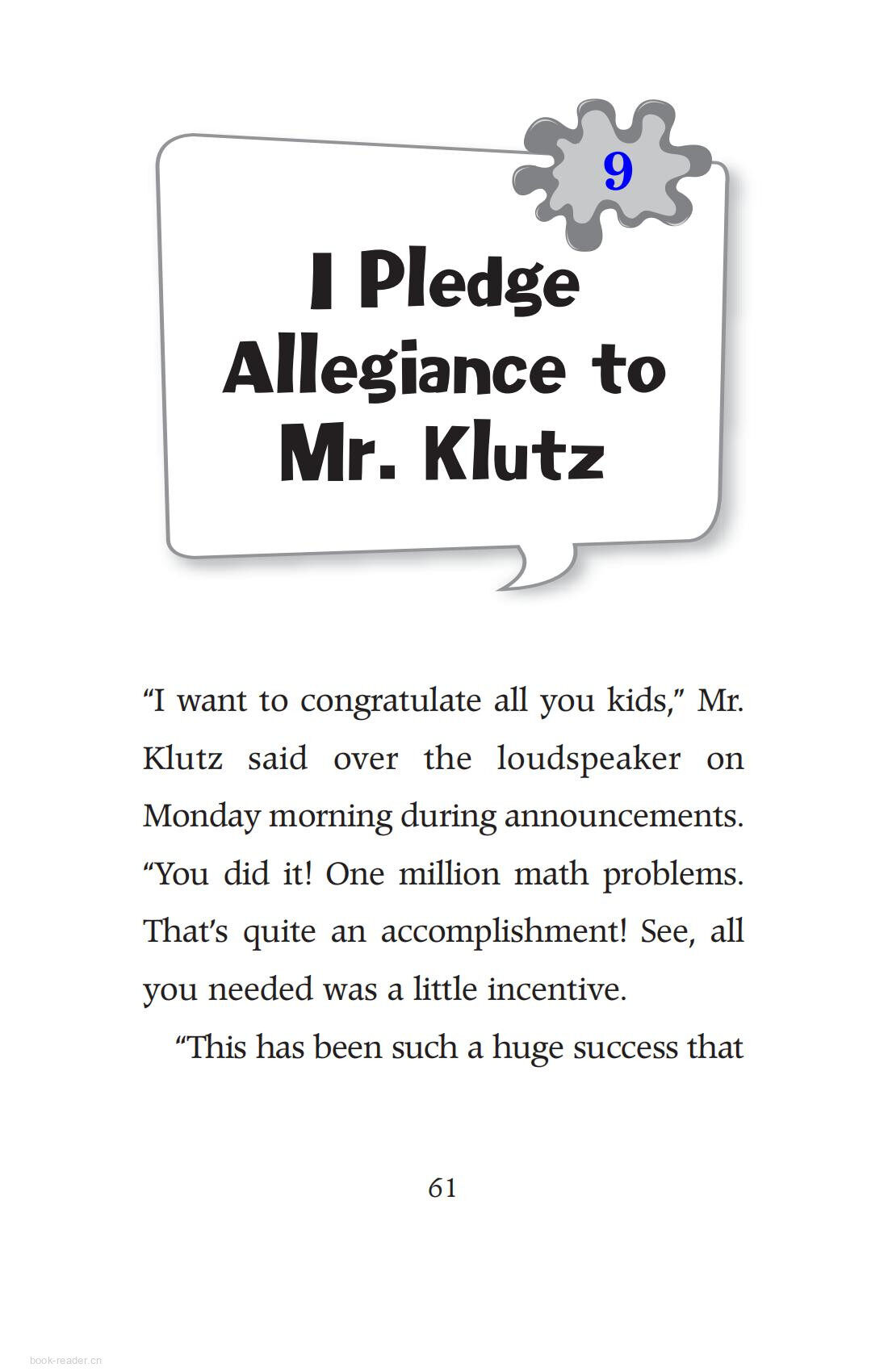 Chapter9 I Pledge Allegiance to Mr.Klutz绘本故事第2页