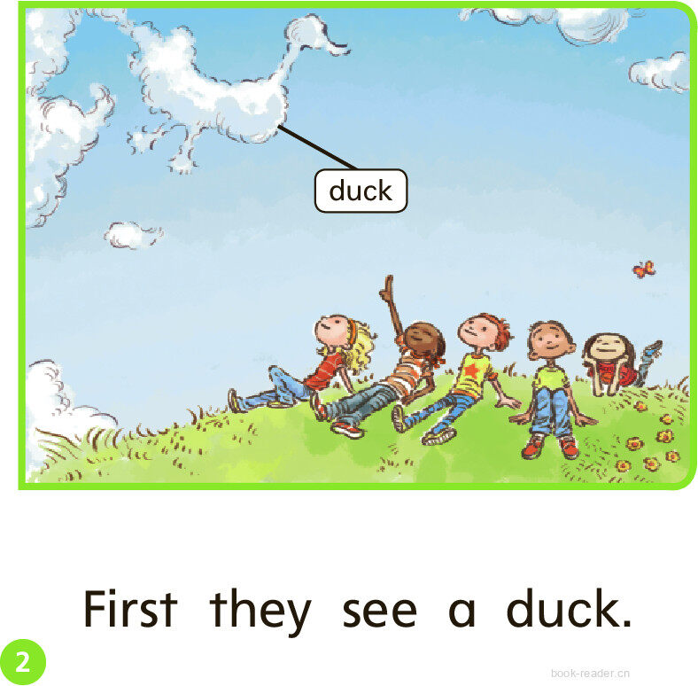 GK ELL U08W3 In the Clouds绘本故事第3页