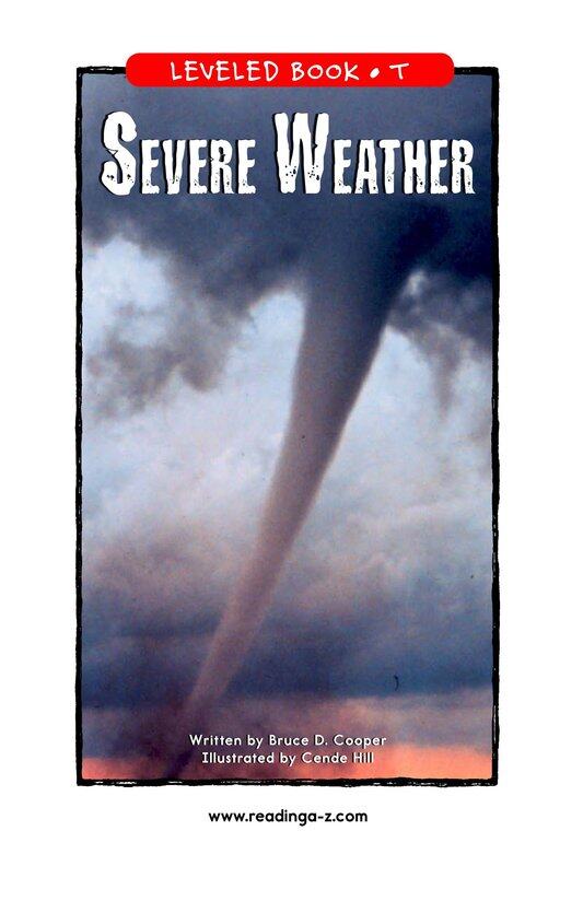 Severe Weather绘本故事第2页