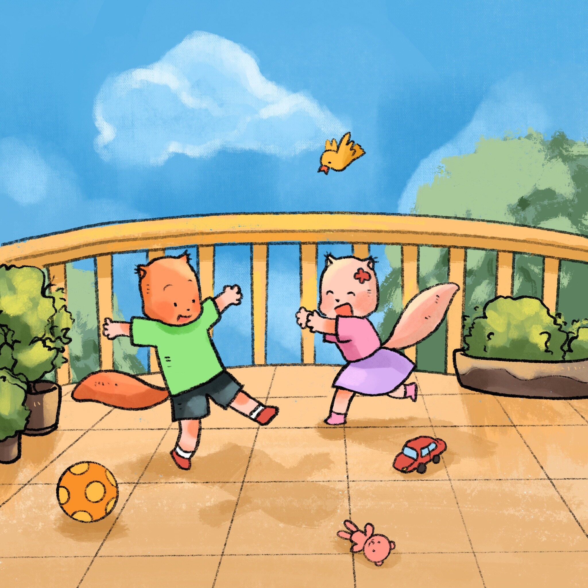 不往楼下扔东西绘本故事第3页