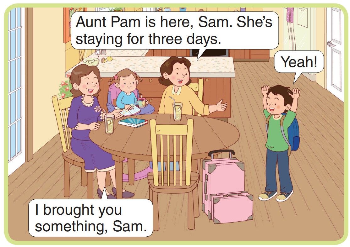 Aunt Pam Is Here绘本故事第5页