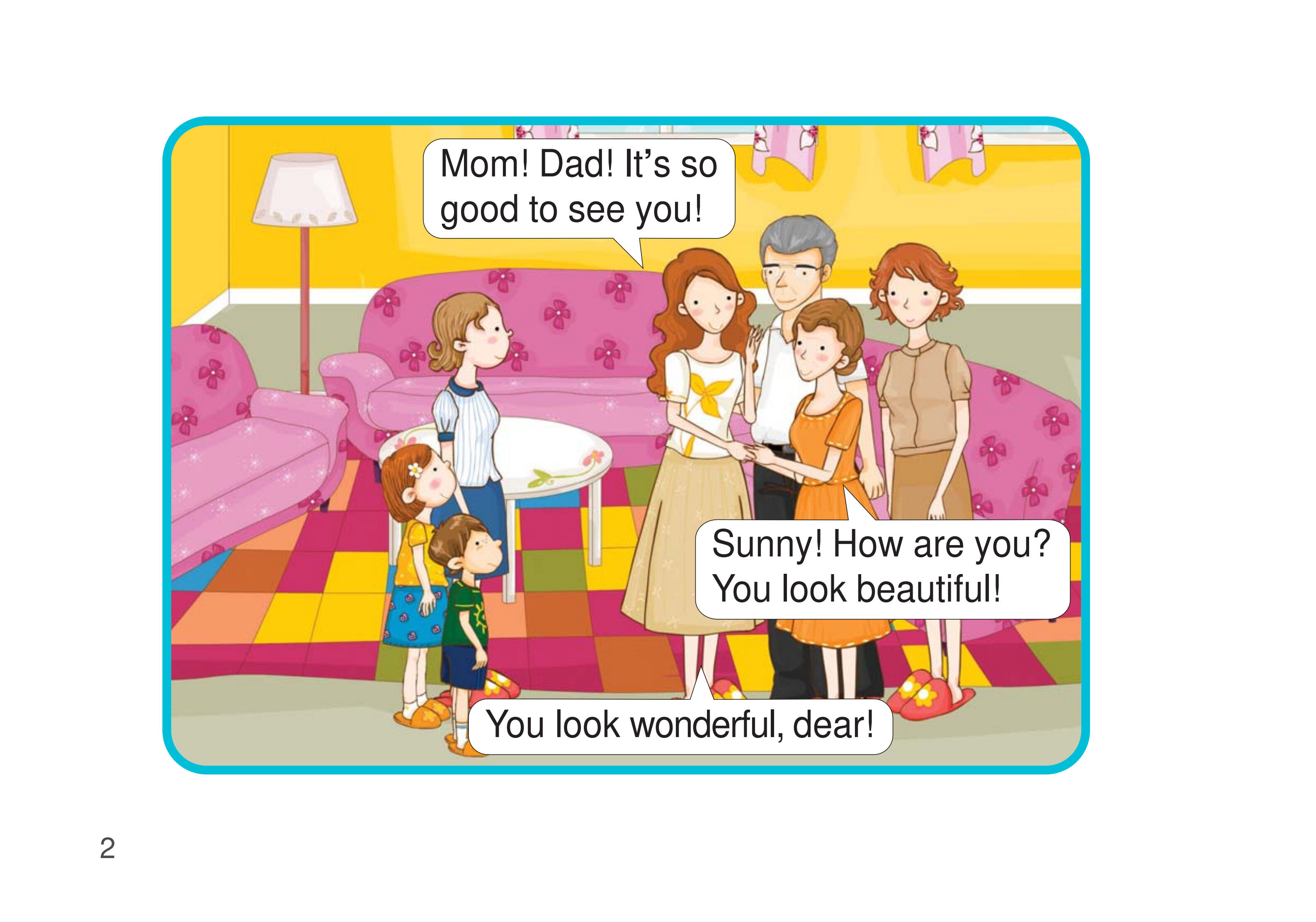 Meeting the Wedding Guests绘本故事第3页