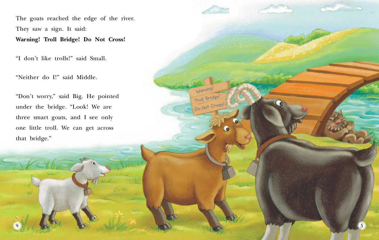 The Three Billy Goats绘本故事第4页