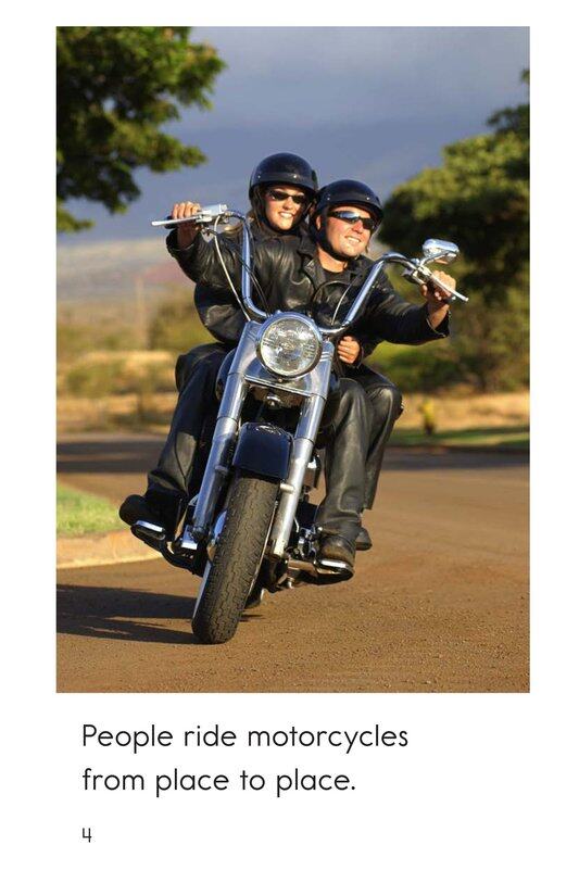 Motorcycles绘本故事第4页