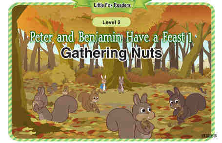 Peter and Benjamin Have a Feast 1_Gathering Nuts绘本故事第2页