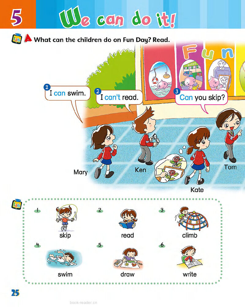 5 We can do it!绘本故事第3页