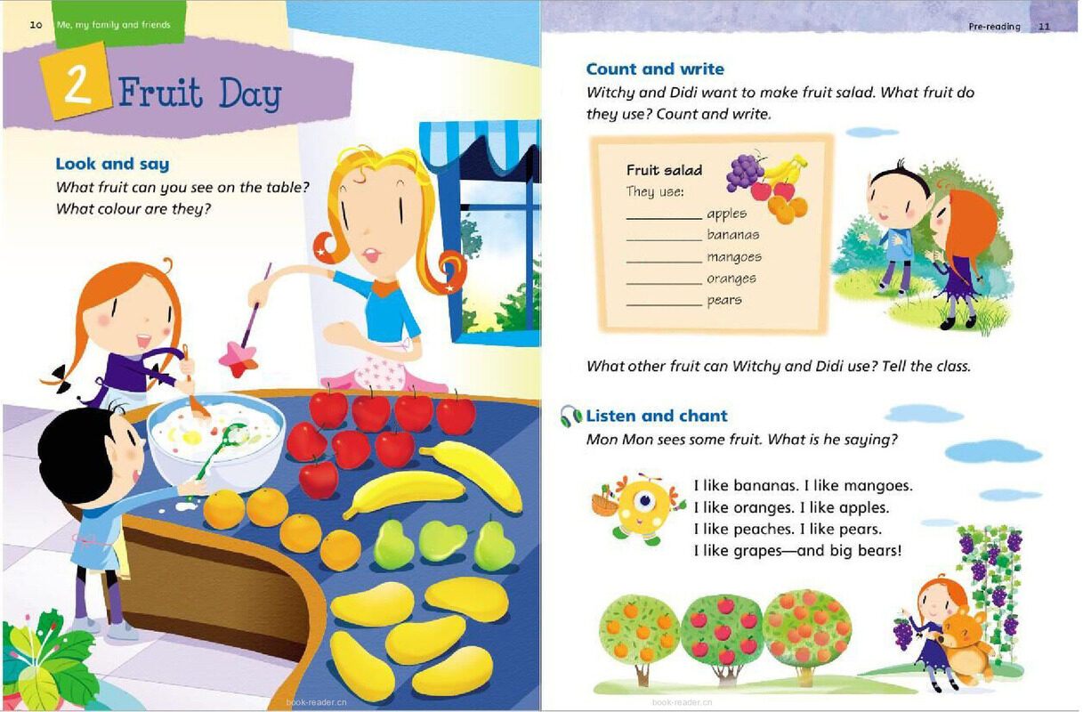 1B Unit 2 Fruit Day绘本故事第2页