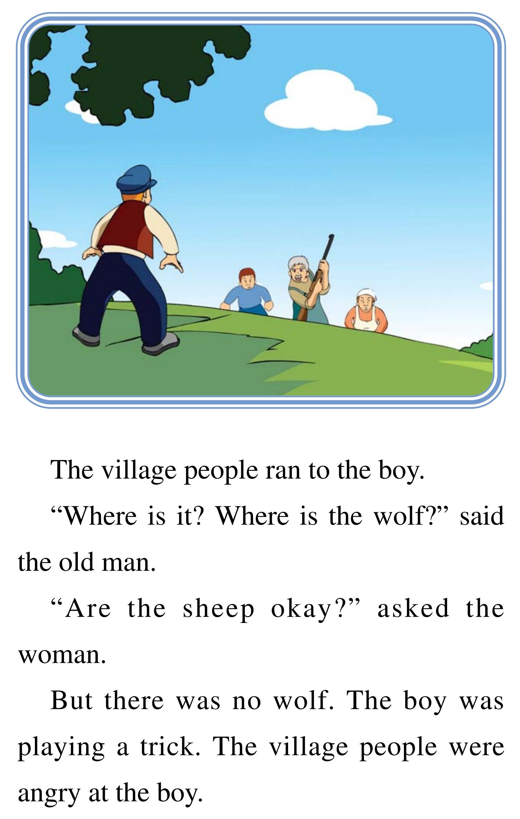 The Boy Who Cried Wolf绘本故事第5页