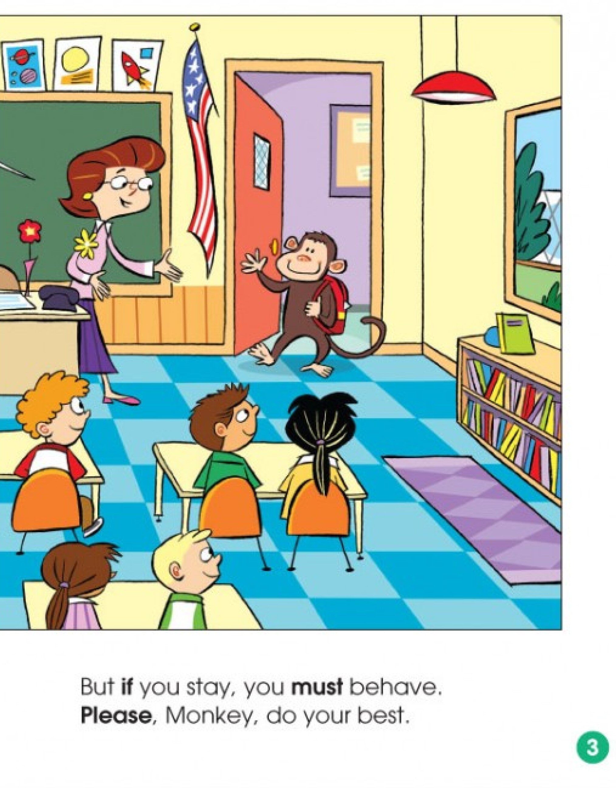 Please Stop Monkeying Around!绘本故事第3页