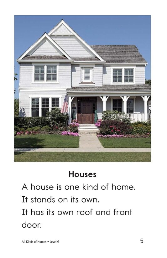 All Kinds of Homes绘本故事第4页