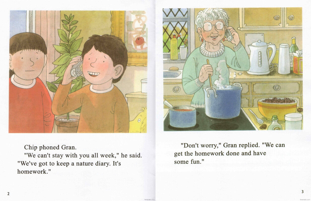 Homework!绘本故事第4页