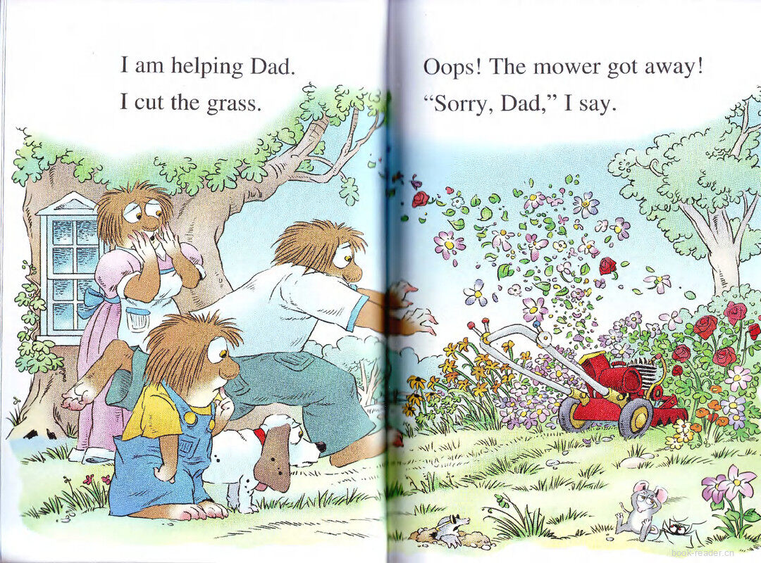 Just Helping My Dad绘本故事第5页