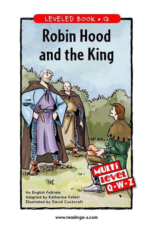 Robin Hood and the King绘本故事第2页