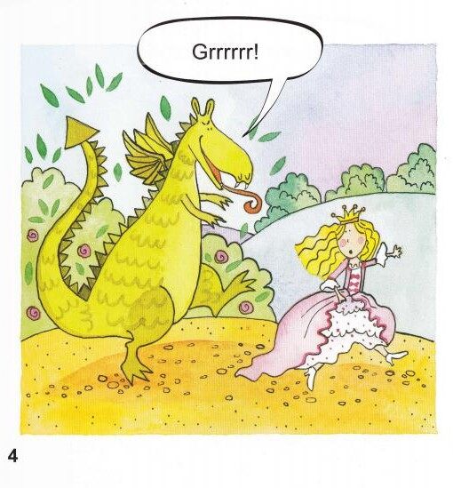 The princess and the dragon绘本故事第5页