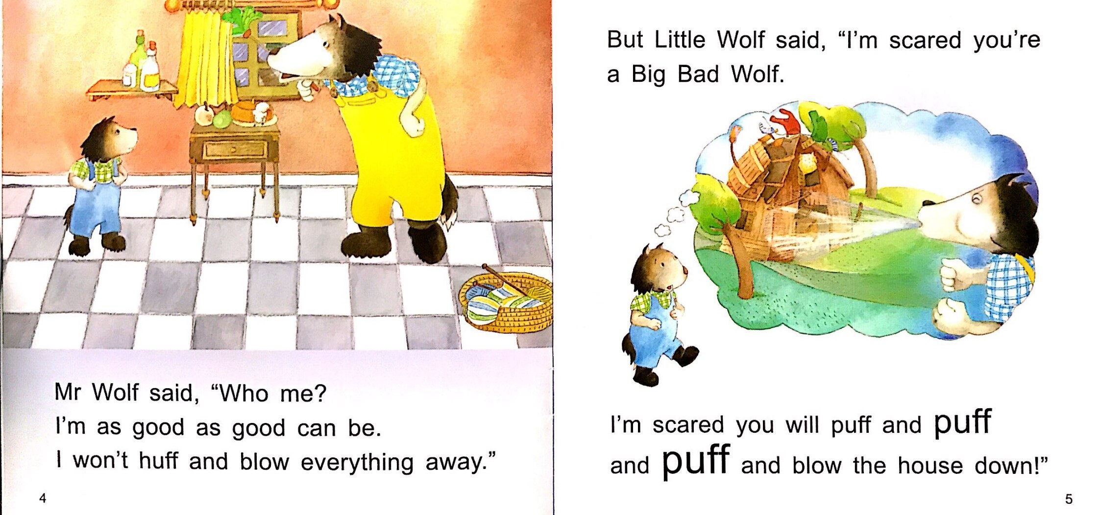 Big Bad Wolf绘本故事第4页