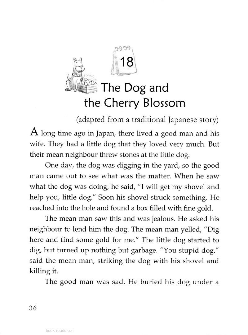 The Dog and the Cherry Blossom绘本故事第2页