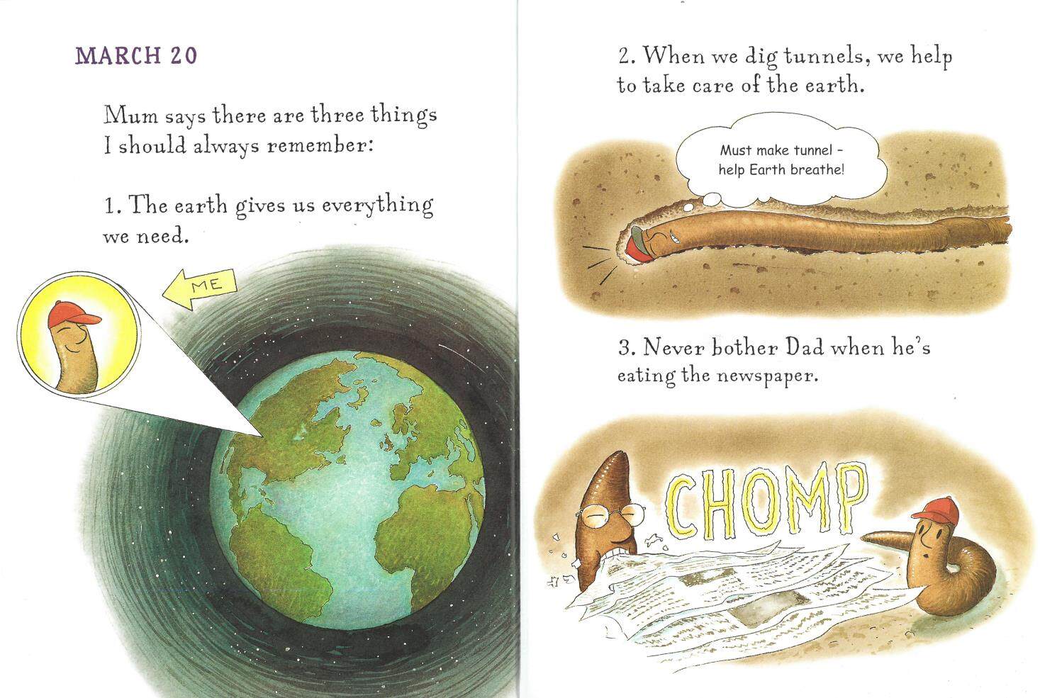 Diary of a Worm绘本故事第3页