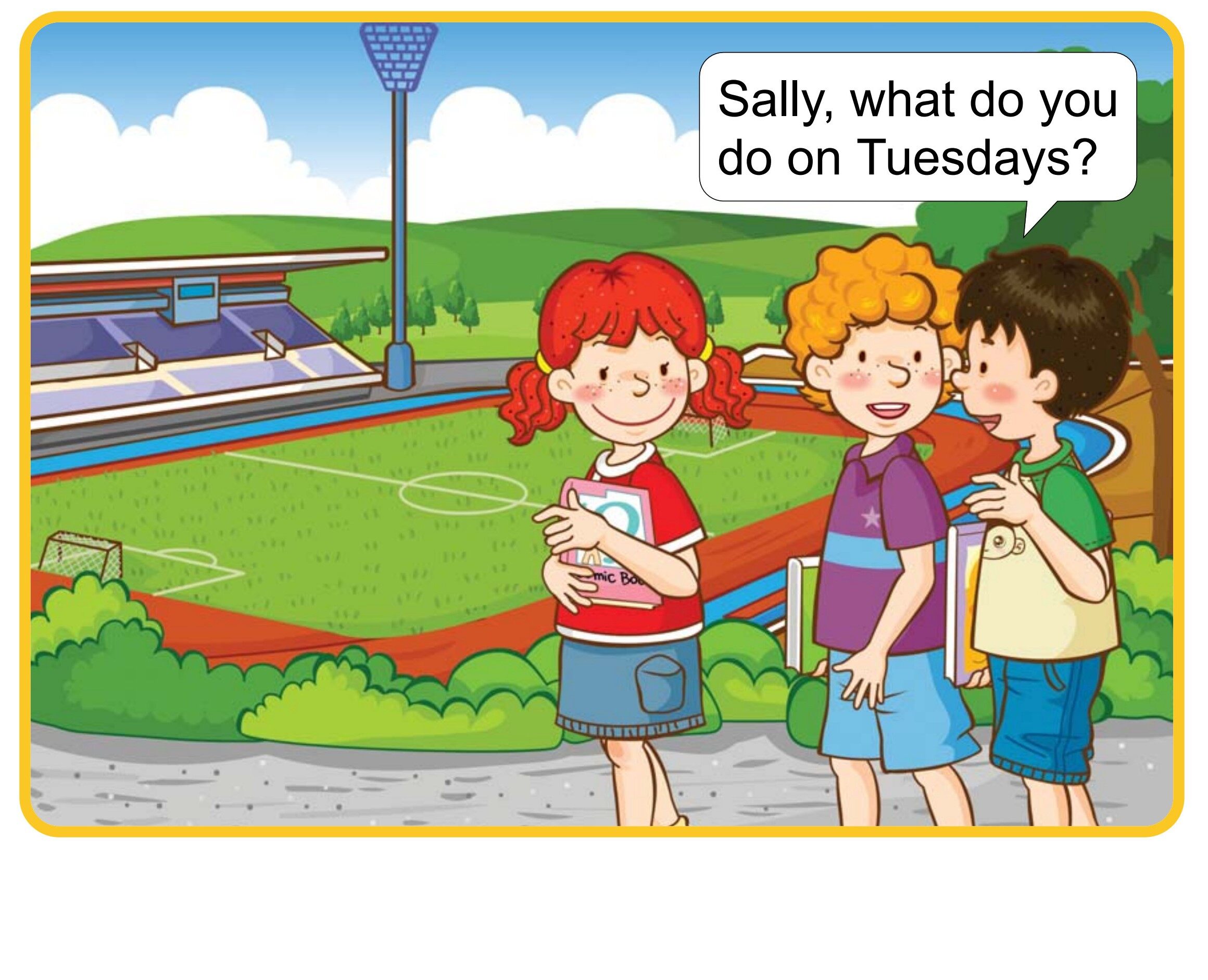 What Do You Do on Mondays?绘本故事第4页