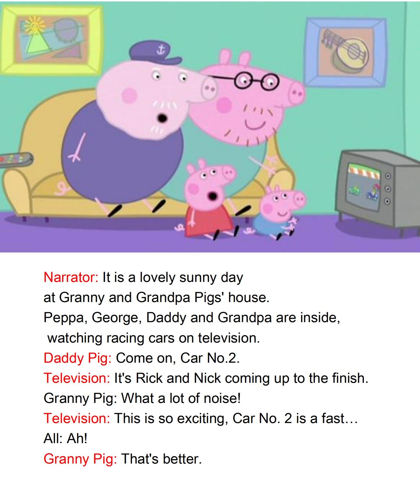 George's Racing Car绘本故事第3页