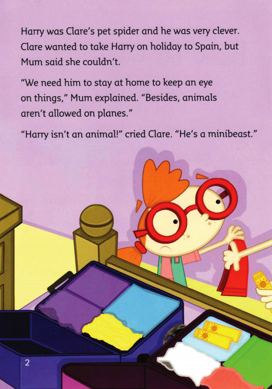 Harry the Clever Spider on holiday绘本故事第3页