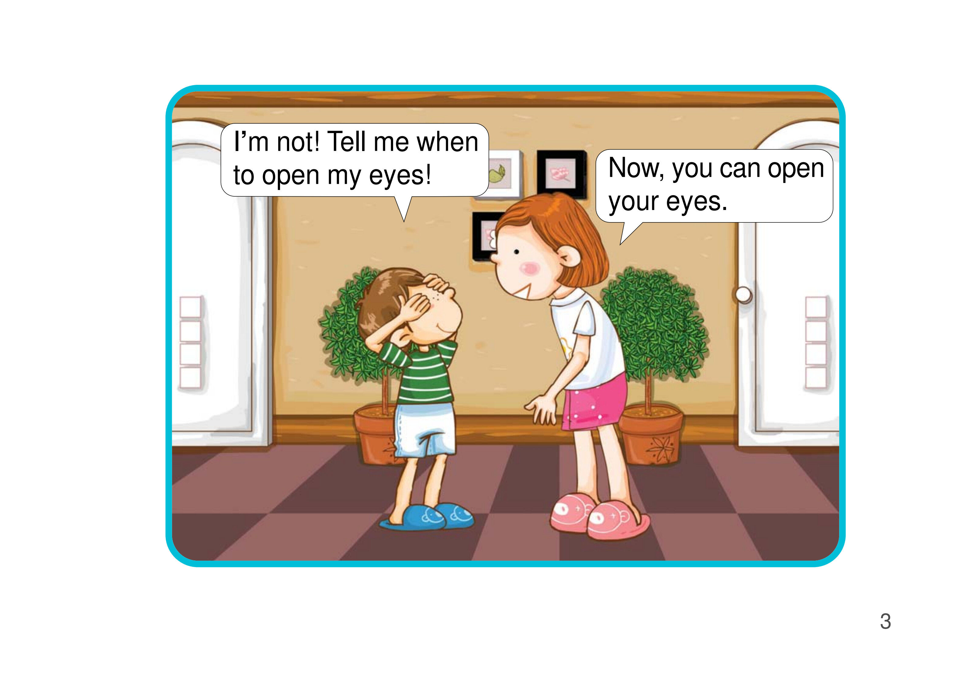 Don't Peek!绘本故事第4页