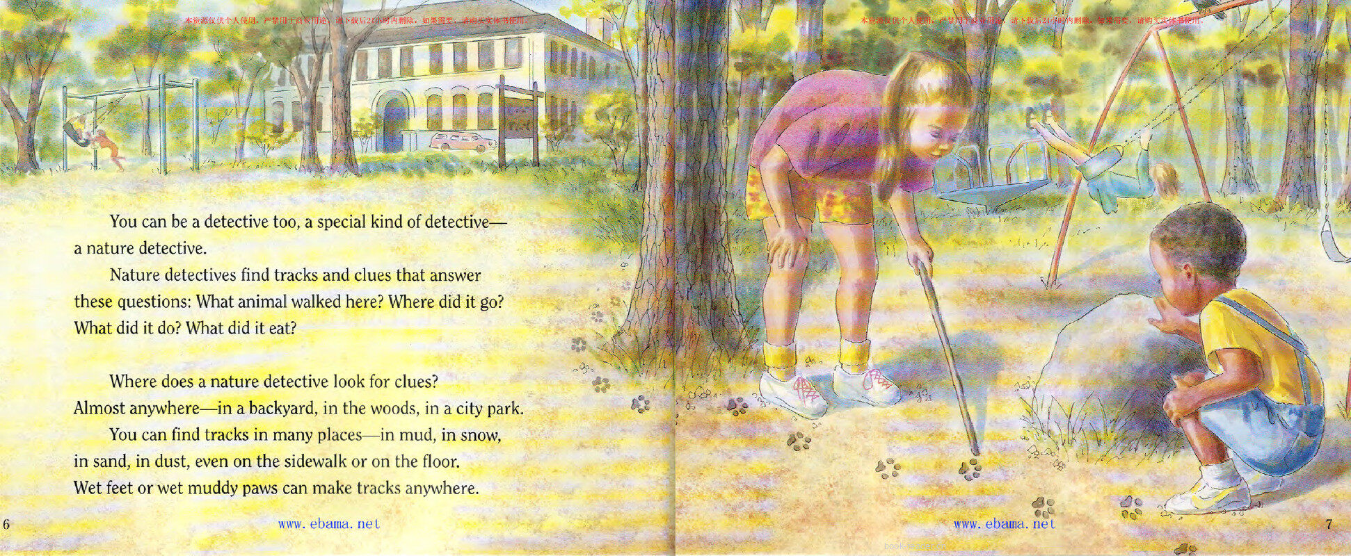 Big Tracks,Little Tracks绘本故事第4页